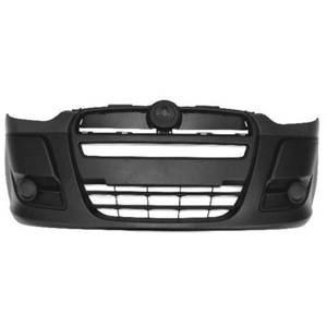 Pare-chocs avant noir avec bord supérieur à peindre pour FIAT DOBLO de 2010 à 2014, Neuf