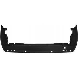 Pare-chocs arrière noir avec trous radars stationnement avec 2 porte battante modèle naturel power pour FIAT DOBLO de 2010 à 2014, Neuf