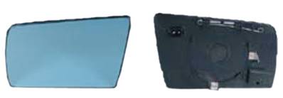 Verre miroir gauche degivrant avec support pour MERCEDES (W180-202) CLASSE C de 1993 à 2000, Neuf
