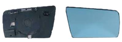 Verre miroir droit degivrant avec support pour MERCEDES (W180-202) CLASSE C de 1993 à 2000, Neuf