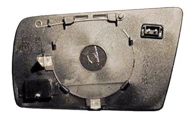 Verre miroir droit asphérique degivrant avec support pour MERCEDES (W180-202) CLASSE C de 1993 à 2000, Neuf