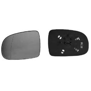 Verre miroir gauche asphérique degivrant avec support pour OPEL CORSA C de 2000 à 2003, Neuf