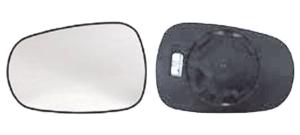 Verre miroir gauche asphérique degivrant avec support modèle 4/96>3/98 pour RENAULT CLIO de 1990 à 1998, Neuf
