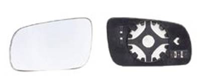 Verre miroir gauche asphérique avec support modèle grand pour SEAT AROSA depuis 1997, Neuf