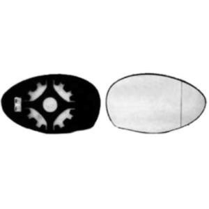 Verre miroir droit degivrant avec support pour ALFA ROMEO 147 de 2000 à 2004, Neuf