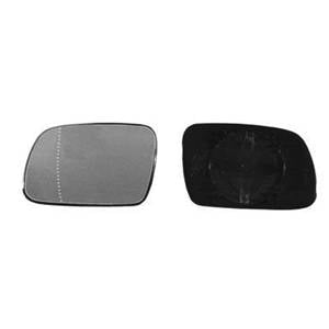 Verre miroir gauche asphérique degivrant avec support pour PEUGEOT 307 de 2001 à 2005, Neuf