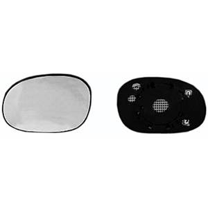 Verre miroir gauche asphérique degivrant avec support pour CITROEN XSARA PICASSO de 1999 à 2003, Neuf