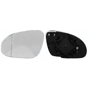 Verre miroir gauche asphérique degivrant avec support pour SKODA SUPERB de 2006 à 2008, Neuf