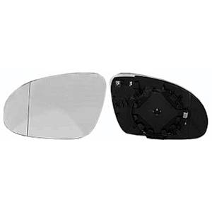 Verre miroir gauche asphérique degivrant avec support pour SKODA SUPERB de 2006 à 2008, Neuf