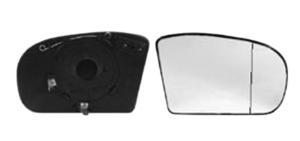 Verre miroir droit asphérique degivrant avec support pour MERCEDES (W211) CLASSE E de 2002 à 2006, Neuf