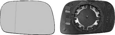 Verre miroir gauche asphérique degivrant avec support pour OPEL AGILA de 2000 à 2008, Neuf