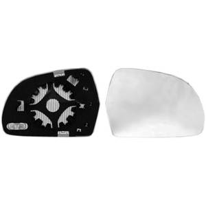 Verre miroir droit degivrant avec support modèle 7/08>4/10 (alt. 125 mm.) pour AUDI A3 RY de 2008 à 2012, Neuf