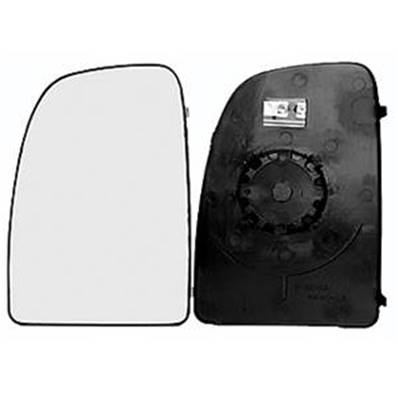 Verre miroir gauche degivrant avec support supérieur pour CITROEN JUMPER de 2006 à 2014, Neuf