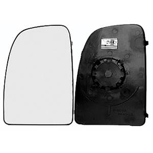 Verre miroir gauche degivrant avec support supérieur pour CITROEN JUMPER de 2006 à 2014, Neuf