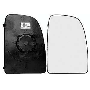 Verre miroir droit degivrant avec support supérieur pour CITROEN JUMPER de 2006 à 2014, Neuf