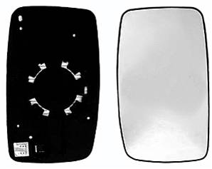 Verre miroir droit avec support simple pour CITROEN JUMPY de 2007 à 2016, Neuf