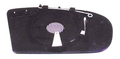 Verre miroir gauche asphérique degivrant avec support modèle 6/04>3/07 pour MERCEDES (W203) CLASSE C de 2004 à 2007, Neuf