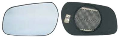 Verre miroir gauche asphérique degivrant avec support bleu pour CITROEN XSARA de 1997 à 2000, Neuf