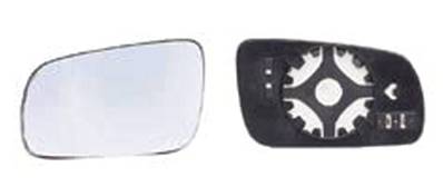 Verre miroir droit avec support bleu modèle grand pour VOLKSWAGEN GOLF IV de 1997 à 2003, Neuf