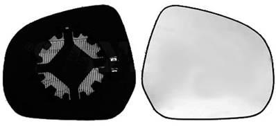 Verre miroir droit degivrant avec support pour OPEL AGILA depuis 2008, Neuf