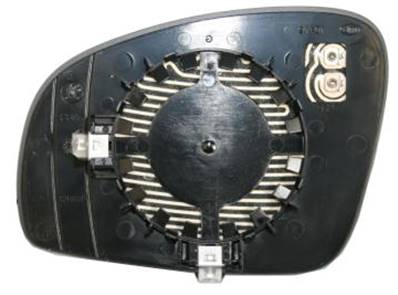 Verre miroir droit asphérique degivrant avec support pour SKODA FABIA de 2007 à 2010, Neuf