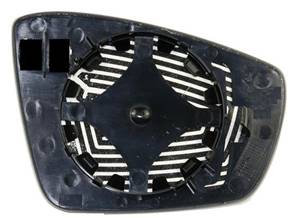 Verre miroir gauche asphérique degivrant avec support pour VOLKSWAGEN POLO de 2009 à 2014, Neuf