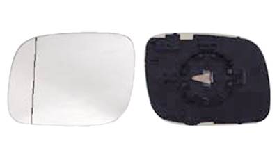Verre miroir gauche asphérique degivrant avec support pour VOLKSWAGEN TOUAREG de 2002 à 2006, Neuf