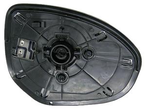 Verre miroir gauche degivrant avec support pour MAZDA 2 de 2007 à 2014, Neuf