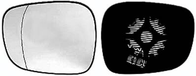 Verre miroir gauche asphérique degivrant avec support 2 épingle pour BMW X1 E84 de 2009 à 2012, Neuf