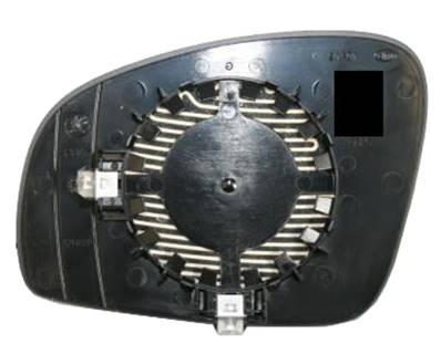 Verre miroir droit avec support pour SKODA FABIA de 2007 à 2010, Neuf