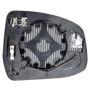Verre miroir gauche asphérique degivrant avec support avec système capteur depassement pour FORD FOCUS de 2011 à 2014, Neuf