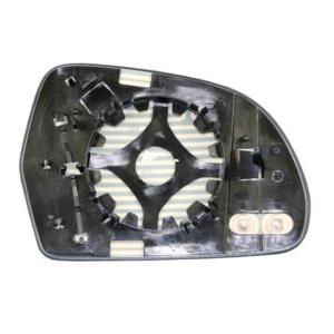 Verre miroir gauche asphérique degivrant avec support modèle 5/10>8/12 (alt. 115 mm.) pour AUDI A3 RY de 2008 à 2012, Neuf