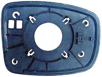 Verre miroir gauche avec support pour HYUNDAI i10 de 2008 à 2010, Neuf