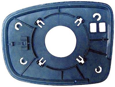 Verre miroir droit avec support pour HYUNDAI i10 de 2008 à 2010, Neuf