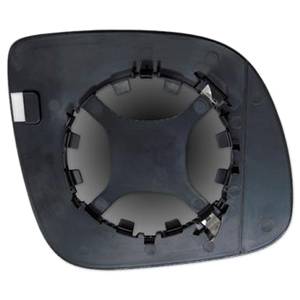 Verre miroir gauche asphérique avec support base 108 mm. pour VOLKSWAGEN TRANSPORTER TYP5 de 2009 à 2014, Neuf