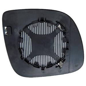 Verre miroir gauche asphérique degivrant avec support base 108 mm. pour VOLKSWAGEN TRANSPORTER TYP5 de 2009 à 2014, Neuf