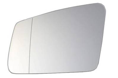 Verre miroir gauche asphérique degivrant avec support pour MERCEDES (W176) CLASSE A de 2012 à 2015, Neuf
