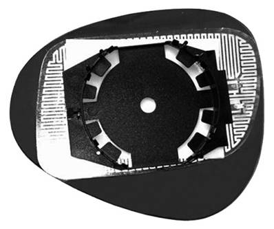 Verre miroir droit degivrant avec support modèle 9/10>5/11 pour LANCIA YPSILON de 2006 à 2011, Neuf