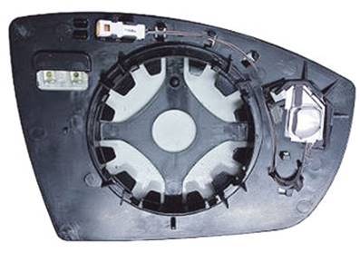 Verre miroir gauche asphérique degivrant avec support avec système capteur depassement pour FORD KUGA de 2013 à 2016, Neuf