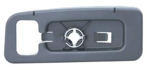 Verre miroir droit inférieur degivrant avec support avec attaque rond modèle 1/09> pour MERCEDES (W906) SPRINTER de 2006 à 2013, Neuf