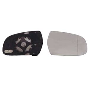 Verre miroir droit degivrant avec support modèle 5/10>8/12 (alt. 115 mm.) pour AUDI A3 RY de 2008 à 2012, Neuf