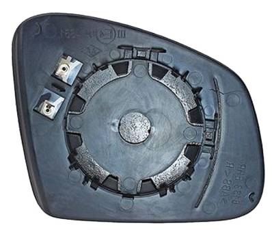 Verre miroir gauche asphérique degivrant avec support pour RENAULT TWINGO de 2014 à 2019, Neuf