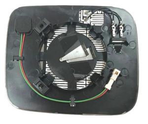 Verre miroir gauche degivrant avec support modèle blind sport pour CHRYSLER JEEP RENEGADE de 2014 à 2018, Neuf