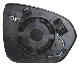 Verre miroir gauche degivrant avec support avec système capteur depassement pour DACIA DUSTER depuis 2018, Neuf