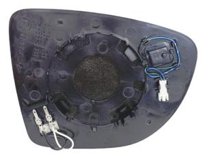 Verre miroir gauche asphérique degivrant avec système capteur depassement modèle 1/18> pour RENAULT CAPTUR de 2017 à 2019, Neuf
