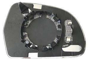 Verre miroir gauche asphérique degivrant avec support (alt. 125 mm.) avec verre bleu. pour AUDI A3 RY de 2008 à 2012, Neuf