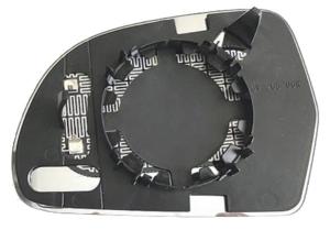 Verre miroir droit degivrant avec support (alt. 125 mm.) avec verre bleu. pour AUDI A3 RY de 2008 à 2012, Neuf