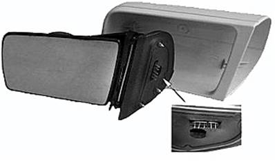 Rétroviseur droit électrique degivrant à peindre 5 épingle modèle 6/93>12/97 pour MERCEDES (W180-202) CLASSE C de 1993 à 2000, Neuf