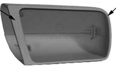Coque de rétroviseur gauche à peindre modèle 6/93>12/97 pour MERCEDES (W180-202) CLASSE C de 1993 à 2000,