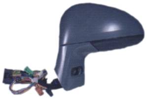 Rétroviseur gauche électrique degivrant rabattable à peindre avec verre azur pour CITROEN C4 de 2004 à 2008, Neuf